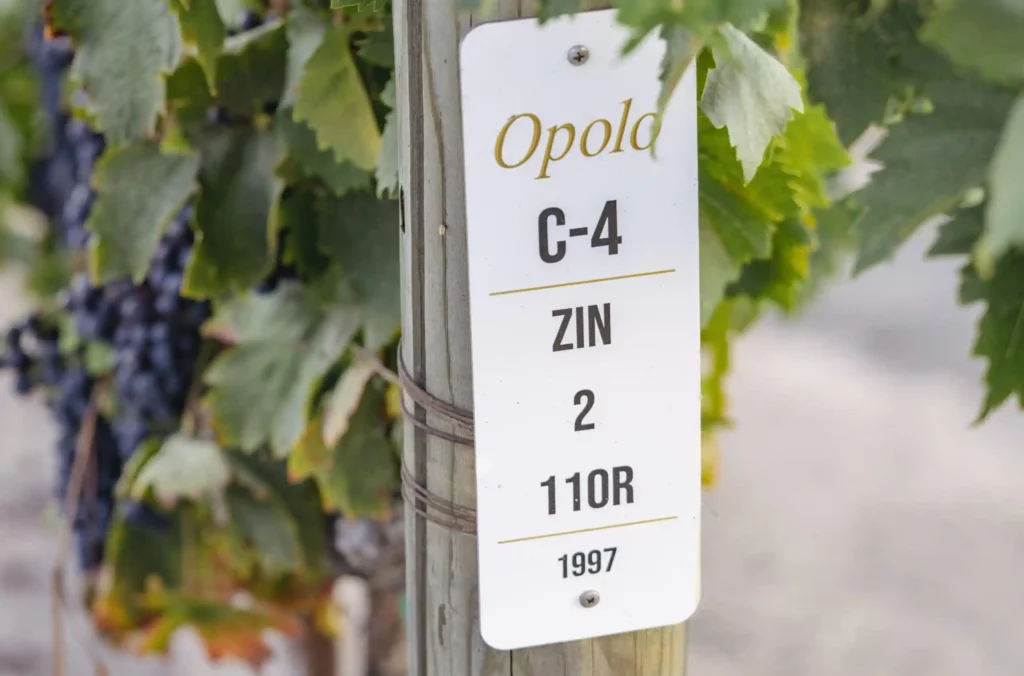 Opolo Vineyards post marker